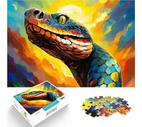 Puzzle pour Adultes 1000 pièces Imprimé Serpent Fantastique Jeux éducatifs Décoration d'intérieur Décoration d'intérieur 26x38cm