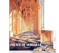 Puzzle pour Adultes 1000 pièces intérieur du château de Versailles décoration Murale Jeu Impossible liste de souhaits avec Le Père Noël Dimensions 38x52cm