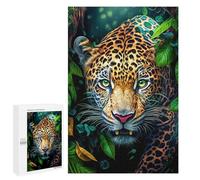 Puzzle pour adultes 1000 pièces Jaguar dans la jungle 6 énigmes pour adolescents Jeux de relaxation Analyse et Logique Cadeaux de Noël et d'anniversaire 1000 pièces