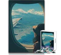 Puzzle pour Adultes 1000 pièces J'Ai laissé Mon cœur au Japon - Jeu éducatif Familial - Décoration Dimensions 38x52cm