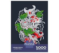 Puzzle pour Adultes 1000 Pièces Japanese Koi Fish Puzzles pour Adultes, Jouet, Décoration Murale, Cadeaux pour Femmes, Cadeaux Uniques pour Anniversaire Et Noël 38x26cm/1000pcs