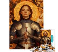 Puzzle pour Adultes 1000 pièces Jeanne d'arc Pucelle d'Orléans Jeu de Puzzle Manuel Une œuvre d'art Cadeaux Uniques pour Un Anniversaire ou Noël (Dimensions 38x26cm)