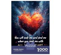 Puzzle pour Adultes 1000 Pièces Jeremiah Bible Verse Puzzle Jeu Manuel D'assemblage De Motifs Idéal comme Cadeau 52x38cm/1000pcs