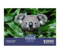 Puzzle pour Adultes 1000 Pièces Koala in Green Leaves Puzzle pour Adolescents Difficile, Liste De Souhaits avec Le Père Noël, Jeu Amusant Et Stimulant pour Toute La Famille 70x50cm/1000pcs