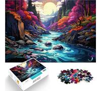 Puzzle pour Adultes 1000 pièces La beauté des Gorges d'Akachiho 26x38cm avec Affiche et fiche de Questions-réponses Assorties