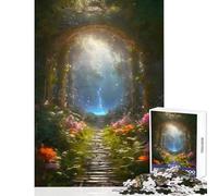 Puzzle pour Adultes 1000 pièces La Cascade cachée Puzzle 1000 pièces Décoration intérieure Jouet Cadeau pour Femmes et Hommes Amusant et Humoristique (38x26cm)