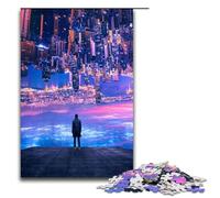 Puzzle pour Adultes 1000 pièces La Cité des Rêves Jeu Jouet pour décorer Un Bureau 75x50cm