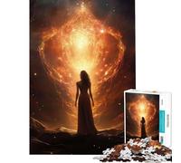 Puzzle pour Adultes 1000 pièces La déesse Devant Moi Un défi Difficile à relever Jeu de réflexion pour Les 14 Ans et Plus Jeu de Puzzle Offert (38x26cm)