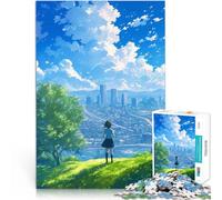 Puzzle pour Adultes 1000 pièces La Ville Aidez Le Cerveau à exercer des Jouets addictifs pour cultiver la Patience Cadeau Amusant 52x38cm