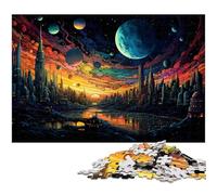 Puzzle pour Adultes 1000 pièces La Ville du Futur sur la planète Puzzles pour Puzzles en Bois Jouet éducatif Anti-Stress 1000 pièces (75 x 50 cm)