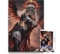 Puzzle pour Adultes 1000 pièces L'Ange des Ténèbres enflammé Défi Difficile Jeu Manuel pour Les 14 Ans et Plus (Taille 38x52cm)