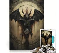Puzzle pour Adultes 1000 pièces L'ascension et la Chute de la Chauve-Souris Jeu de réflexion Assemblage de Motifs pour Les Amateurs de Jeux 38x26cm