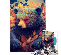 Puzzle pour Adultes 1000 pièces Le bel Ours Puzzle 1000 pièces à Monter soi-même Un Jeu Stimulant et Amusant pour Toute la Famille (50x75cm)