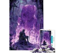 Puzzle pour Adultes 1000 pièces Le Chevalier et Le Cristal d'Améthyste Puzzle pour Adolescents Jeu de réflexion Découpe de précision Activités Amusantes à la Maison (Dimensions 38x26cm)