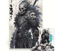 Puzzle pour Adultes 1000 pièces Le Guerrier Mortel Jeu Impossible Activités Amusantes à la Maison Cadeaux de Noël et d'anniversaire 50x75cm