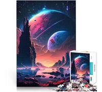 Puzzle pour Adultes 1000 pièces Le lac du Cosmos Jouet éducatif d'apprentissage Chaque pièce est Unique - Jeu Familial Stimulant et Amusant 52x38cm