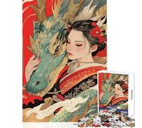 Puzzle pour Adultes 1000 pièces Le Monde murmure au Dragon Jeu éducatif idéal pour Les Couples décoration Murale stimule Le Cerveau (38x52cm)