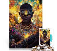 Puzzle pour Adultes 1000 pièces Le Pharaon Difficile à réaliser mais Amusant et Humoristique Jouets de décoration pour la Maison 38x26cm
