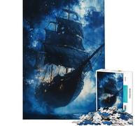 Puzzle pour Adultes 1000 pièces Le Pirate de Minuit Jeu éducatif Jouets d'apprentissage Cadeaux et Jouets Parfaits pour Toute la Famille (Dimensions 38x26cm)