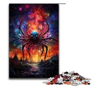 Puzzle pour Adultes 1000 pièces Le psychédélisme coloré de Star Spider Jigsaw Chaque pièce est Unique Jeu Familial Stimulant et Amusant 75x50cm