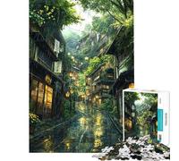 Puzzle pour Adultes 1000 pièces Le Puzzle de la Ruelle cachée Cadeau d'anniversaire pour Adolescents Jeu intellectuel Difficile et Stimulant (Taille 50x75cm)