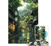 Puzzle pour Adultes 1000 pièces Le Puzzle de la Ruelle cachée pour Adolescents Vacances à la Maison Activités Amusantes à la Maison Jeu de défi Unique (Taille 38x26cm)