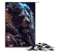 Puzzle pour Adultes 1000 pièces Le Roi Lion Noir Un Puzzle Impressionnant Chaque pièce est Unique Un Jeu Amusant et Stimulant pour Toute la Famille 75x50cm