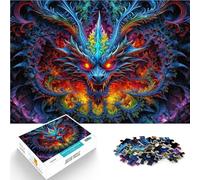 Puzzle pour Adultes 1000 pièces Le Triomphe d'un Dragon Jouets de Jeu pour Cadeau Familial Améliorer la mémoire 38x52cm