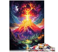 Puzzle pour Adultes 1000 pièces Le Volcan est entré en éruption Jeux éducatifs Décoration d'intérieur Puzzle 26x38cm Collection d'artistes Beaux-Arts