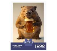 Puzzle pour Adultes 1000 Pièces Lecker Bierchen Wombat Puzzles pour Adolescents Jeux De Famille Défi Difficile Aide À Stimuler Le Cerveau 70x50cm/1000pcs