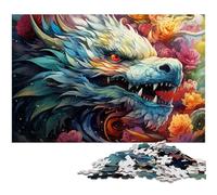 Puzzle pour Adultes 1000 pièces Léopard Fantastique coloré Chaque pièce est Unique Jeu Familial Stimulant et Amusant 1000 pièces (75 x 50 cm)