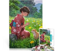 Puzzle pour Adultes 1000 pièces Les pissenlits Aidez Le Cerveau à exercer des Jouets addictifs pour cultiver la Patience Jeu de défi Unique 50x70cm