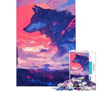 Puzzle pour Adultes 1000 pièces l'esprit du Grand Loup Puzzle 1000 pièces à Monter soi-même Un Jeu Stimulant et Amusant pour Toute la Famille (38x26cm)