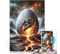 Puzzle pour Adultes 1000 pièces L'éveil des œufs de Dragon Jouets de Jeu pour Cadeau Familial Bon Cadeau 75x50cm