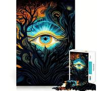 Puzzle pour Adultes 1000 pièces L'éveil du troisième œil Jeu de précision et de Stimulation mentale Jouet pour Un Moment de détente et de Divertissement Décoration de Noël (38x52cm)