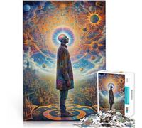 Puzzle pour Adultes 1000 pièces l'homme Magique Jeux éducatifs Décoration d'intérieur avec Affiche et Feuille de Questions correspondantes 52x38cm