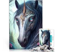 Puzzle pour Adultes 1000 pièces Licorne Mythique Jouets éducatifs et d'apprentissage Jeux familiaux Cadeaux d'anniversaire 50x70cm