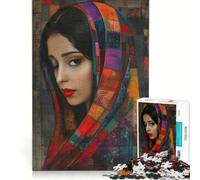 Puzzle pour Adultes 1000 pièces Lisa Indienne, Jeu éducatif, Course de Vitesse Manuelle, Cadeau d'anniversaire, 38x52cm