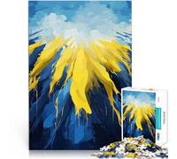 Puzzle pour Adultes 1000 pièces L'Ukraine est Jaune et Bleue Jeux éducatifs Décoration d'intérieur décoration Murale 38x26cm