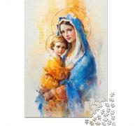 Puzzle pour Adultes 1000 Pièces Mary and Jesus Painting Puzzles pour Adultes - Niveau De Difficulté Élevé - Jeu De Réflexion - Jeu Familial 38x26cm/1000pcs