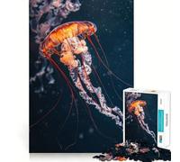 Puzzle pour Adultes 1000 pièces Méduse céleste Jeu d'habileté mentale et Artistique Parfait pour se détendre et s'amuser Pendant Un Anniversaire (38x26cm)