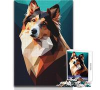 Puzzle pour Adultes 1000 pièces Mon Chien Berger des Shetland, Jeu intellectuel, décoration, Cadeau d'anniversaire, Dimensions 38x52cm