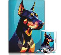 Puzzle pour Adultes 1000 pièces Mon Chien Doberman Jeu Impossible Découpe de précision Cadeau de Père Noël Secret Dimensions 50x75cm