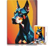 Puzzle pour Adultes 1000 pièces Mon Chien Doberman Jeu Impossible Découpe de précision Cadeau de Père Noël Secret Dimensions 50x75cm