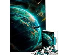 Puzzle pour Adultes 1000 pièces Monde Vert étrange Jeu Pratique Défi d'intelligence cérébrale Jouet addictif Cadeau d'anniversaire Cadeau pour Femmes (Dimensions 75x50cm)