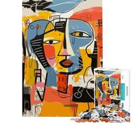 Puzzle pour Adultes 1000 pièces Motif Abstrait de Maquillage pour Le Visage Jeu éducatif et ludique Cadeau d'anniversaire (Taille 38x26cm)