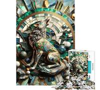 Puzzle pour Adultes 1000 pièces Motif Abstrait Loup Solitaire décoration Murale Cadeau Original pour Femmes Cadeau d'anniversaire ou de Noël (38x52cm)