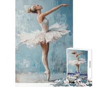 Puzzle pour Adultes 1000 pièces Motif Danseuse de Ballet à Peindre soi-même Jeu éducatif et Amusant idéal pour renforcer Les Liens Amoureux Dimensions 38x26cm