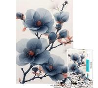 Puzzle pour Adultes 1000 pièces Motif Floral Simplicity Toys Jeux éducatifs Casse-tête Jeu de réflexion Cadeau pour Passer Le Temps à la Maison ou Un Anniversaire (Dimensions 38x52cm)