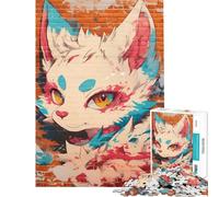 Puzzle pour Adultes 1000 pièces Motif Graffiti Mural Jeu Familial Assemblage Cadeau d'anniversaire Original (38x52cm)